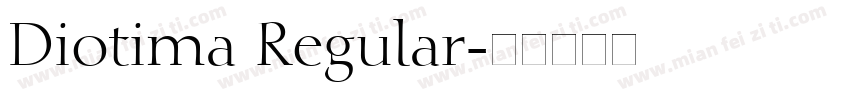 Diotima Regular字体转换